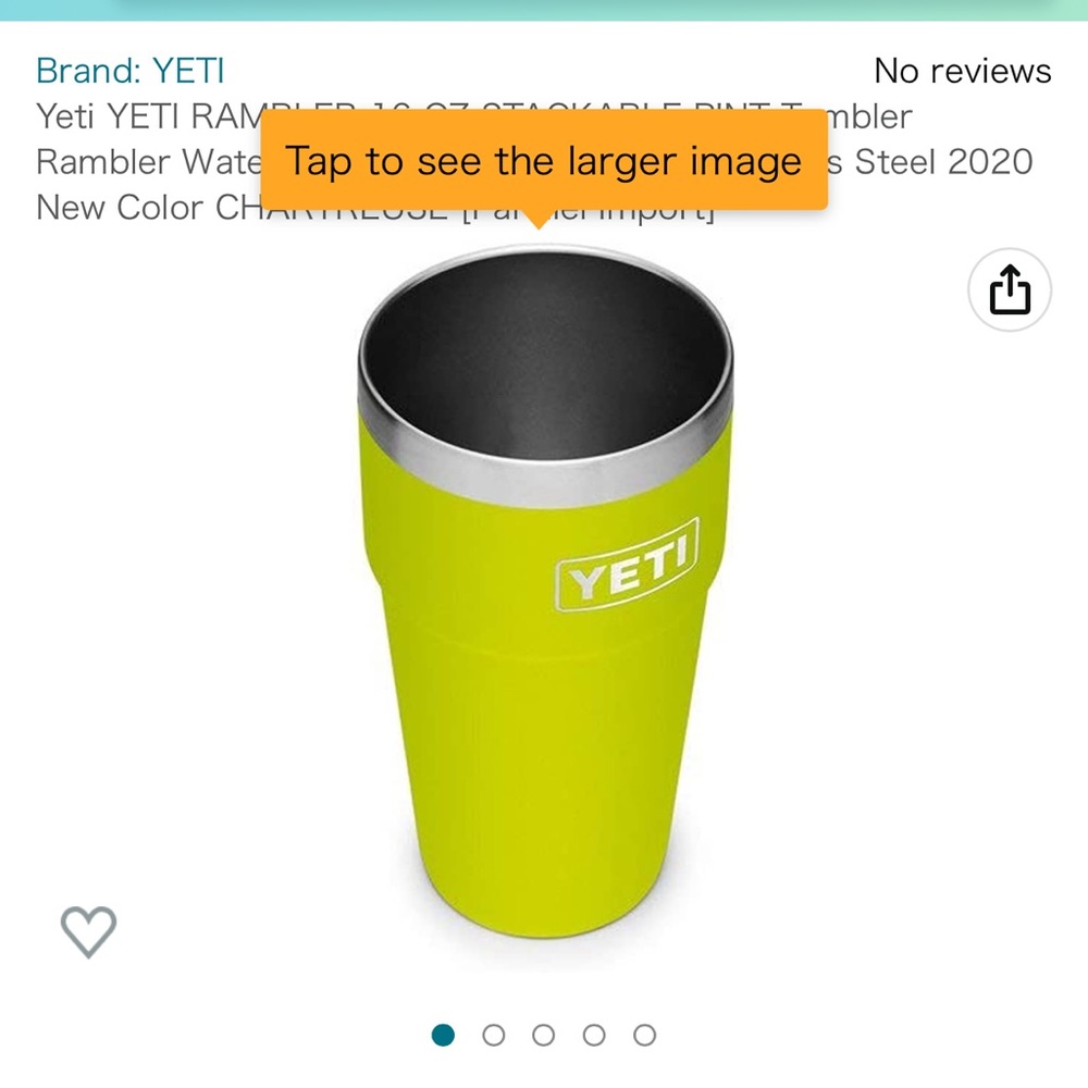 ISO: YETI CHARTREUSE Stackable 16oz NOTHING FOR SALE